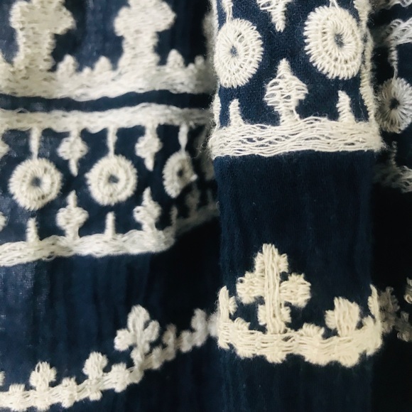 Blue embroidered scarf - old navy - Picture 3 of 4